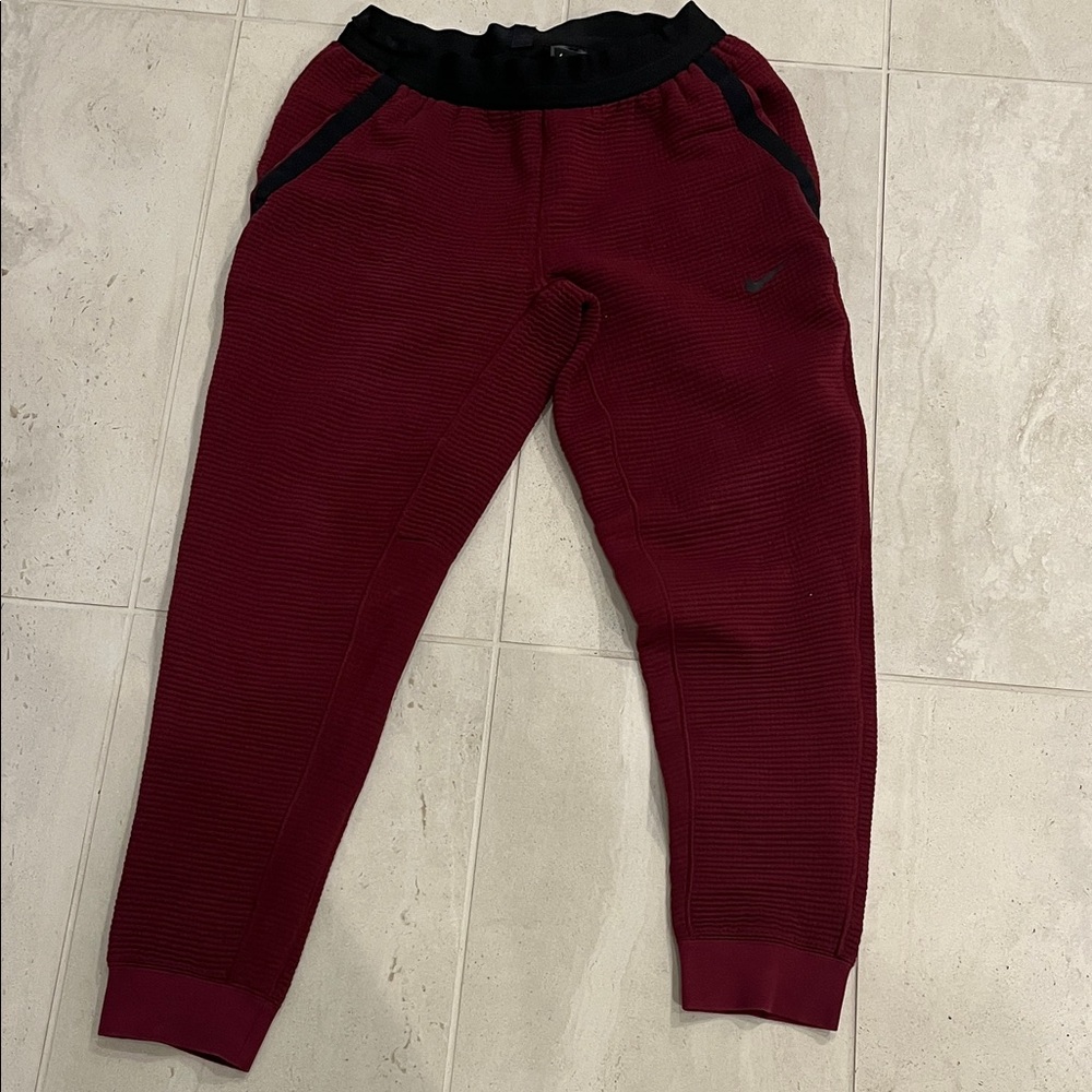 Nike Men's Red and Black Joggers